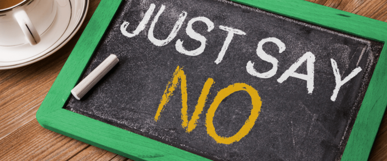 How good are you at saying no in your business?
